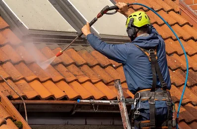 Démoussage et hydrofuge de toiture à Hergnies